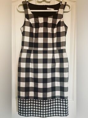 Ricki's Black and White Gingham Pencil Dress